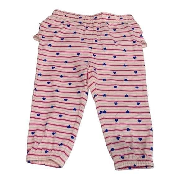 Harper Canyon Pink Ruffled Heart Leggings Size 18 Months - Picture 1 of 4